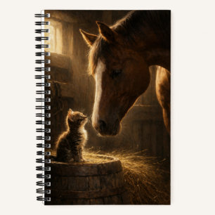 Pequeño amigo Caballo y gatito Cuaderno