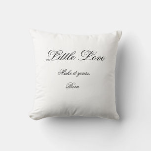 Pequeño Amor Almohada Minimalista para Cuarto de