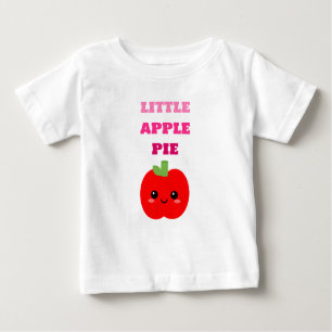 Pequeño Apple Pie, lindo gráfico bebé camiseta