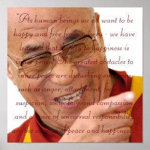 Pequeño arte HH Dalai Lama Quote2 de las semillas