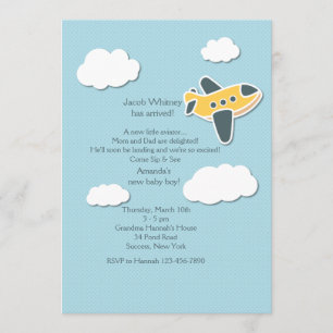 Pequeño Aviador Sip y ver la invitación