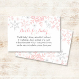 Pequeño Baby Shower con copas de nieve trae un lib