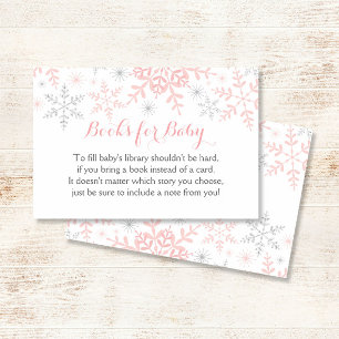 Pequeño Baby Shower con copas de nieve trae un lib