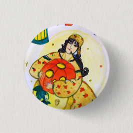 Pequeño botón de Queenie en Halloween