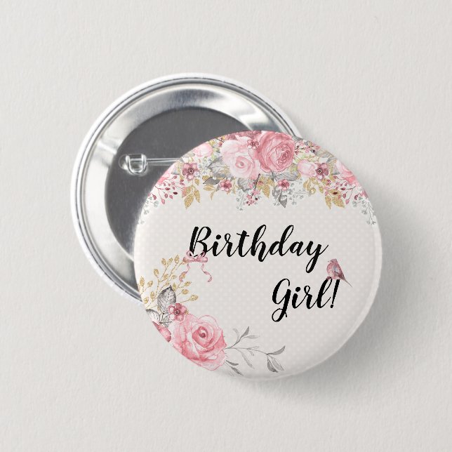 Pequeño botón dulce del pájaro (Anverso y reverso)