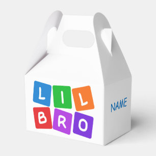 Pequeño Bro personalizado favorece cajas