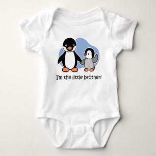 Pequeño Brother - camisetas del pingüino del bebé