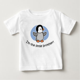 Pequeño Brother - camisetas del pingüino del bebé