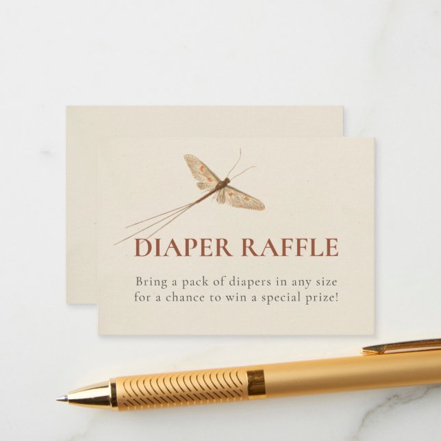 Pequeño Bug de Amor Tarjeta de Gabinete Baby Showe (Anverso/Reverso In Situ)