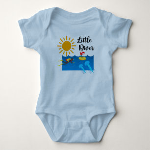 Pequeño buzo con pez gelatina - Baby Jersey Bodysu