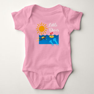 Pequeño buzo con pez gelatina - Baby Jersey Bodysu