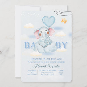 Pequeño cacahuete está en camino Invitación Globo 