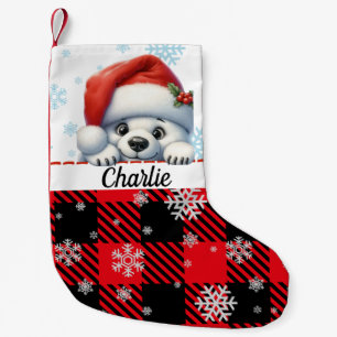 Pequeño Calcetín Navideño Festivo de Snowbear