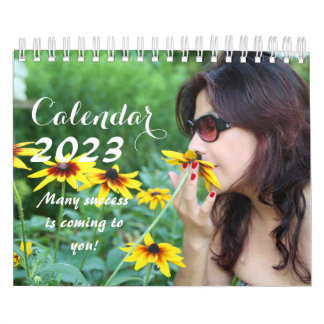 Pequeño calendario de dos páginas, blanco / 12 fot