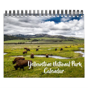Pequeño calendario del parque Yellowstone