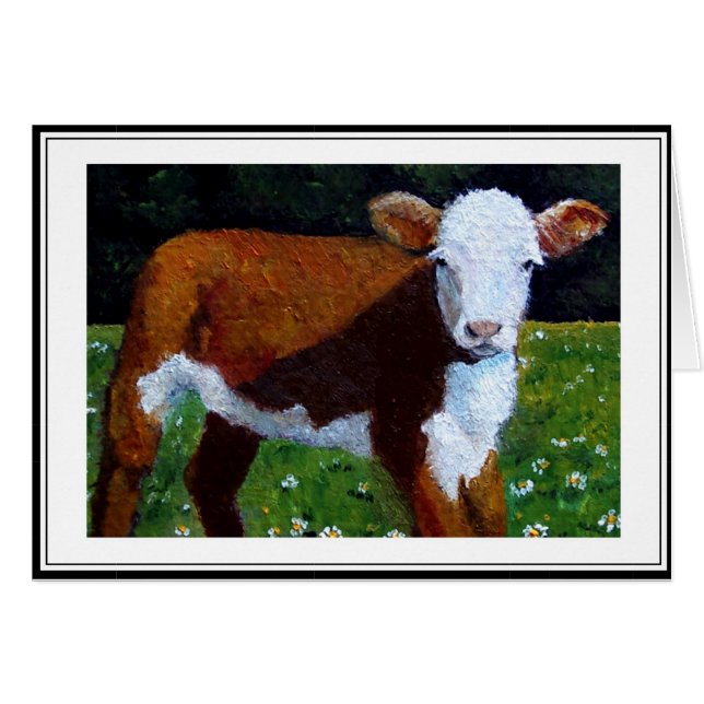 PEQUEÑO CALF: PINTAR EN PETRÓLEO (Anverso (Horizontal))