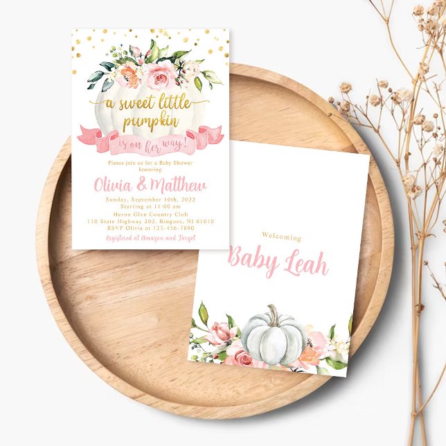 Pequeño Chica de invitaciones de Baby Shower de la (Subido por el creador)