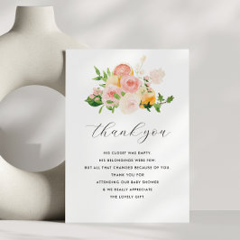 pequeño cítrico lindo bebé ducha tarjeta de agrade