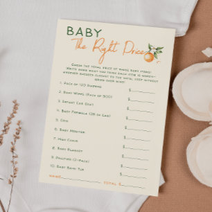 Pequeño Citrus Cutie Baby La Tarjeta De Precio Ade