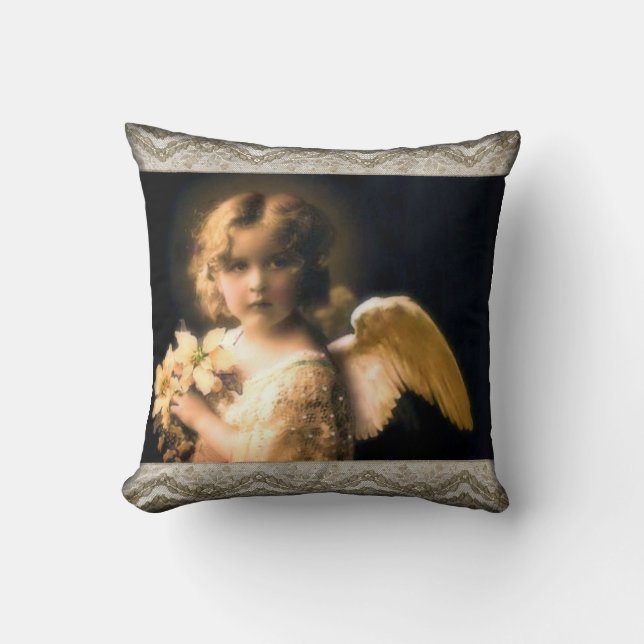 Pequeño Cojín decorativo dulce del ángel (Anverso)