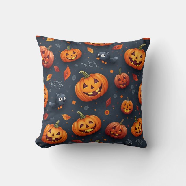 Pequeño Cojín decorativo temático de Halloween (Anverso)