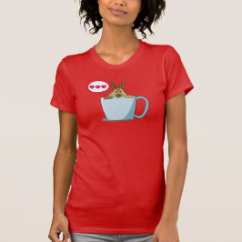 Pequeño conejito marrón dice " Hola " camiseta