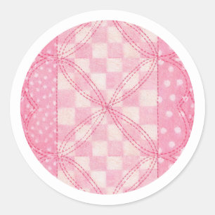 PEQUEÑO CORAZÓN QUILLADO Pegatinas redondos