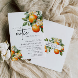 Pequeño Cutie Baby Shower Invitación a Citrus Nara