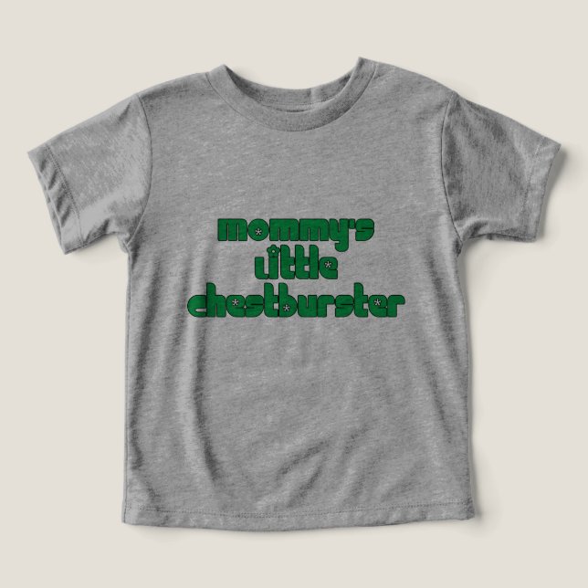 Pequeño Desgarrador de Pecho de Mamá, Verde (Diseño delantero )