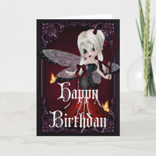 Pequeño Devil Ladybug Design 2b Tarjeta de cumplea