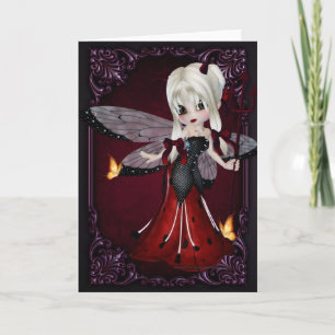 Pequeño Devil Ladybug Diseño 2 Tarjeta de felicita