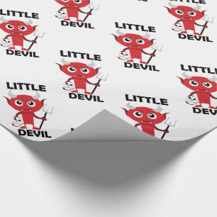 Pequeño diablo - Papel de envolvimiento brillante,