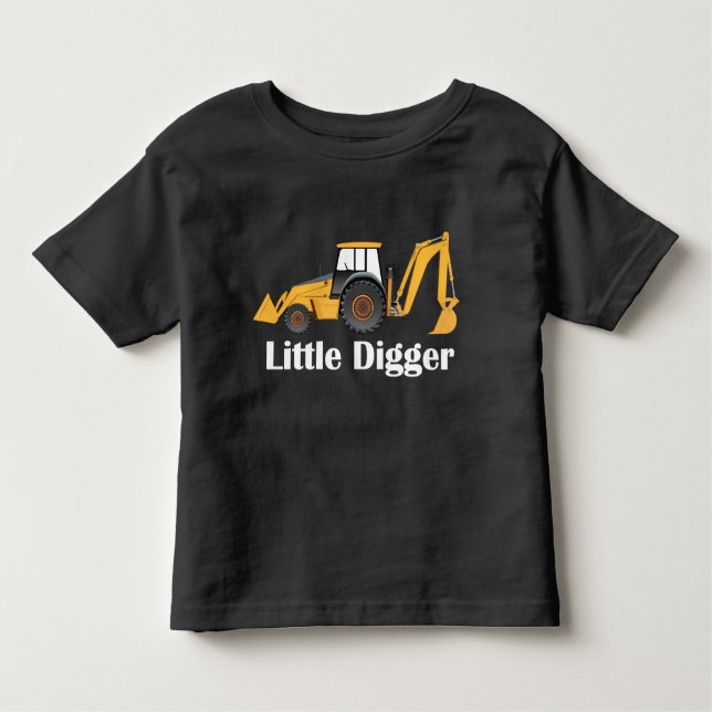 Pequeño Digger - Pequeño  de camiseta de manga la (Anverso)