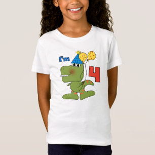 Pequeño Dino 4 camisetas de cumpleaños y regalos