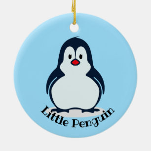 Pequeño diseño de pingüino adorno acrílico