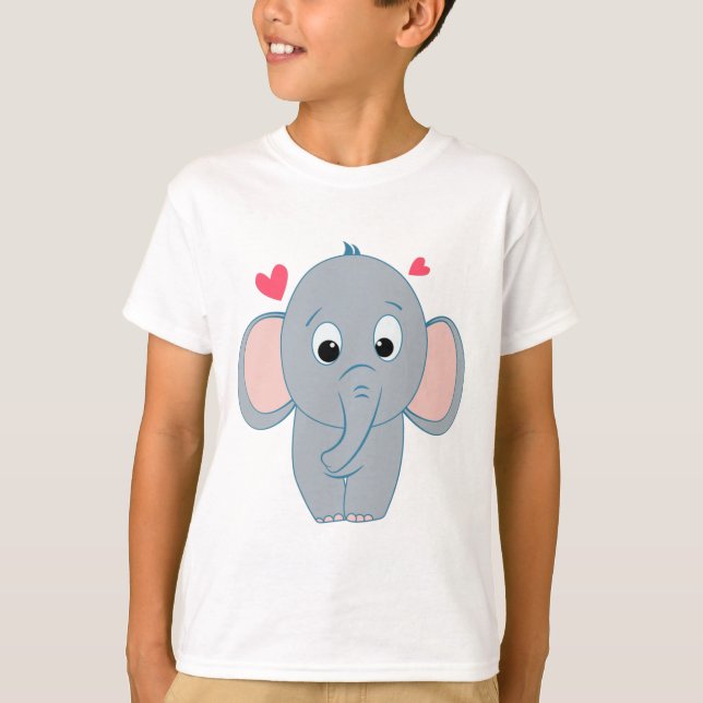 Pequeño elefante lindo Camiseta para niños (Anverso)