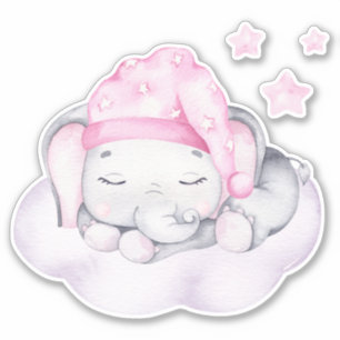 Pequeño elefante lindo Pegatina animal