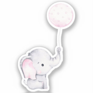 Pequeño elefante lindo Pegatina animal