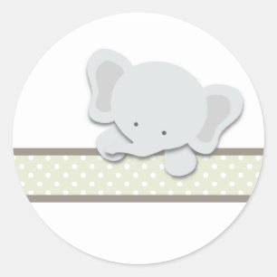 Pequeño elefante {Verde} PEGATINAS