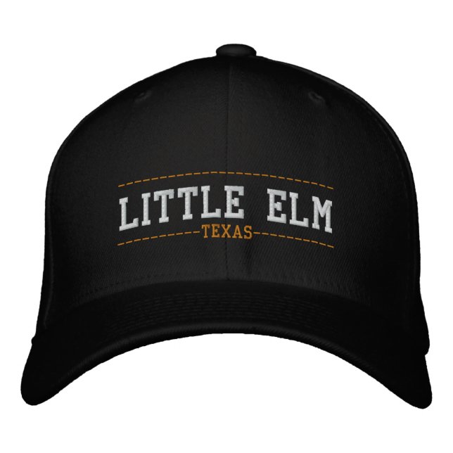 Pequeño Elm Texas Embrodado Gorras (Anverso)