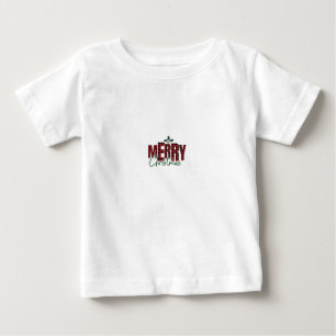 Pequeño "Feliz Navidad" Flannel Imprimir camiseta 