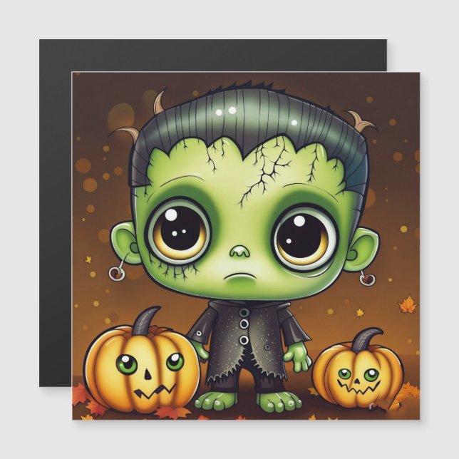 Pequeño Frankenstein de Halloween (Anverso/Reverso)