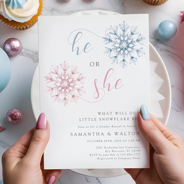 Pequeño género de copo de nieve revela invitación  (Subido por el creador)