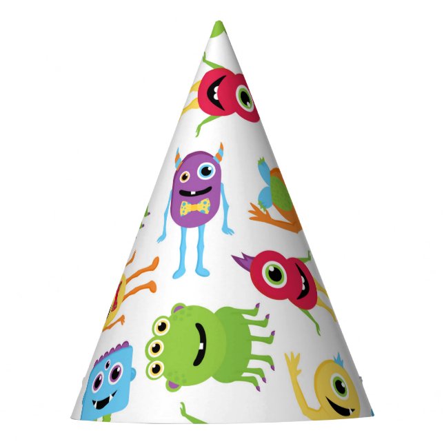 Pequeño gorra lindo del fiesta de los monstruos (Anverso)