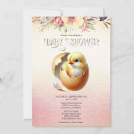 Pequeño Hatching de Chick Pronto Invitación Baby S