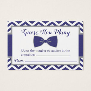 Pequeño hombre dobla el timbre Baby Shower adivina