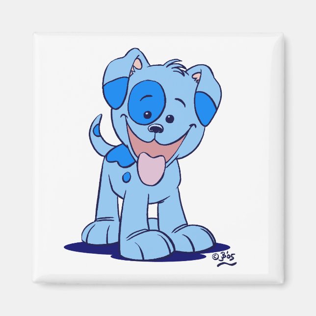 Pequeño imán azul (Frente)