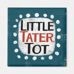 Pequeño imán de refrigerador de Tater Tot