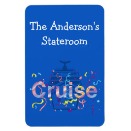 Pequeño imán personalizado de estatus de crucero