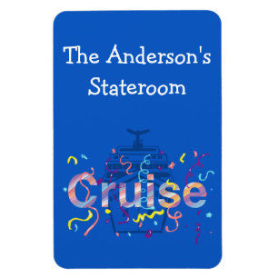 Pequeño imán personalizado de estatus de crucero